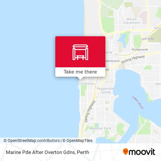 Marine Pde After Overton Gdns map
