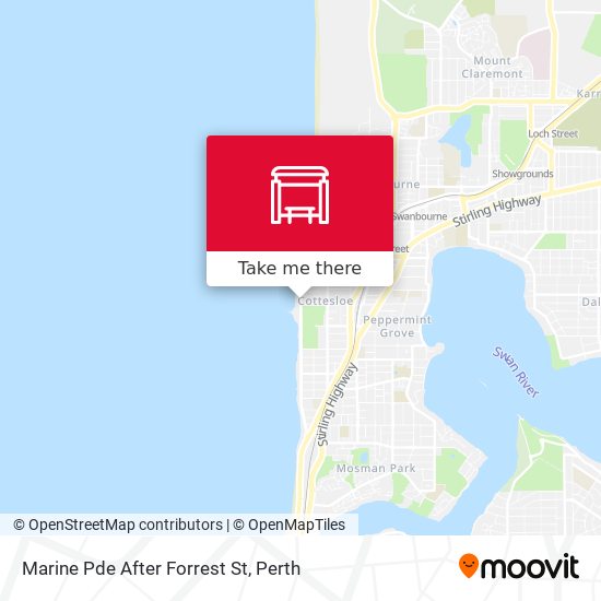 Marine Pde After Forrest St map