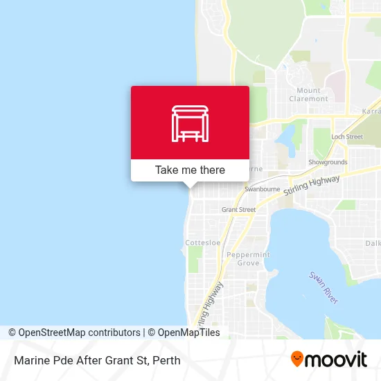 Mapa Marine Pde After Grant St