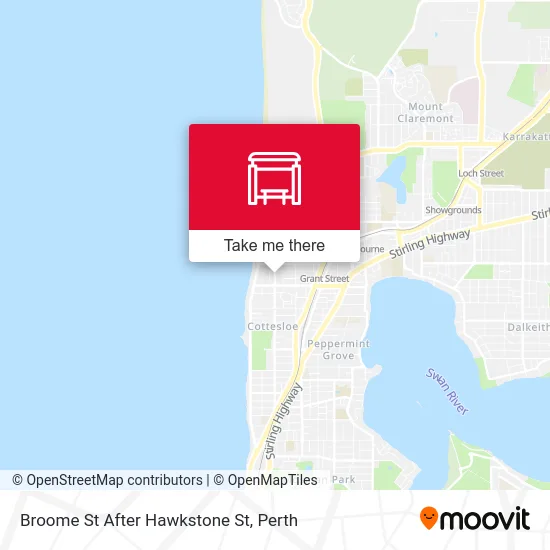 Mapa Broome St After Hawkstone St