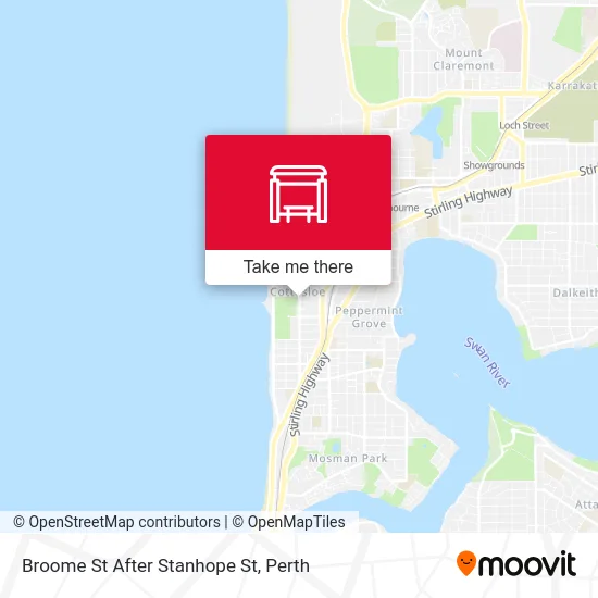 Mapa Broome St After Stanhope St