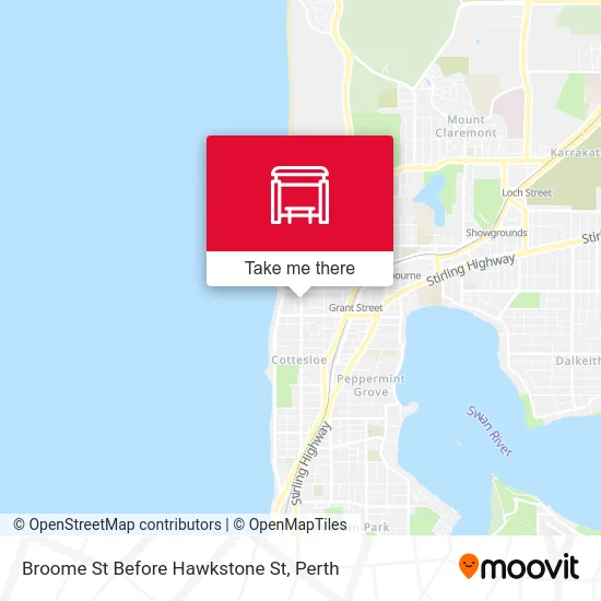 Mapa Broome St Before Hawkstone St