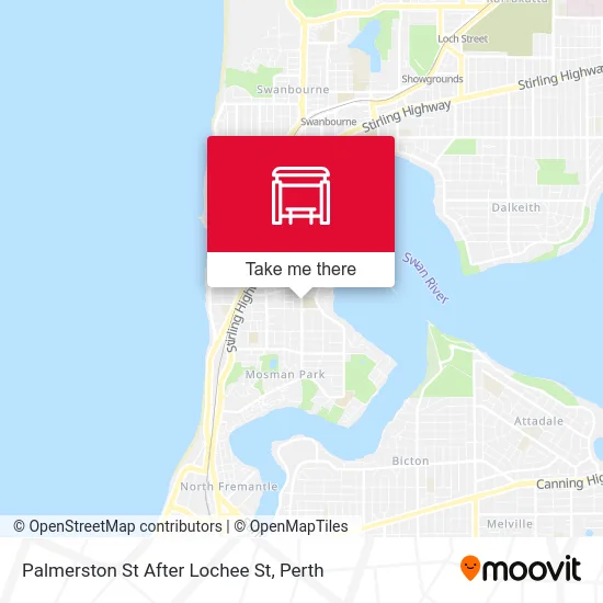 Mapa Palmerston St After Lochee St