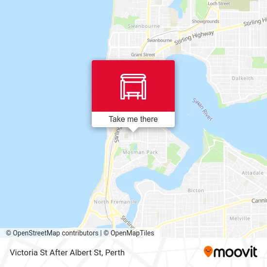 Mapa Victoria St After Albert St