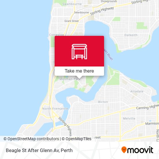 Beagle St After Glenn Av map