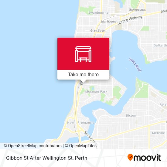 Gibbon St After Wellington St map
