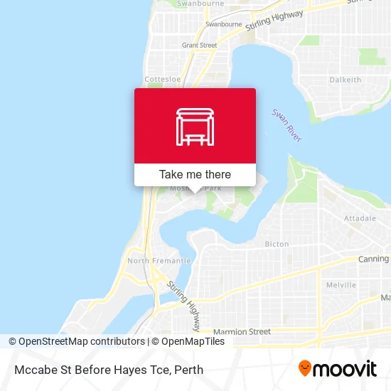 Mapa Mccabe St Before Hayes Tce