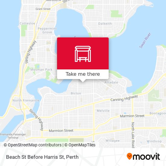 Beach St Before Harris St map