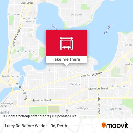 Lutey Rd Before Waddell Rd map