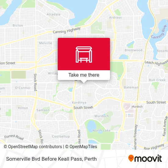 Mapa Somerville Bvd Before Keall Pass