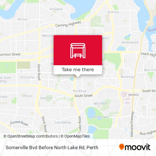 Somerville Bvd Before North Lake Rd map