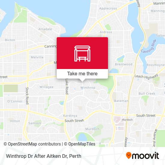 Winthrop Dr After Aitken Dr map