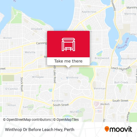 Winthrop Dr Before Leach Hwy map
