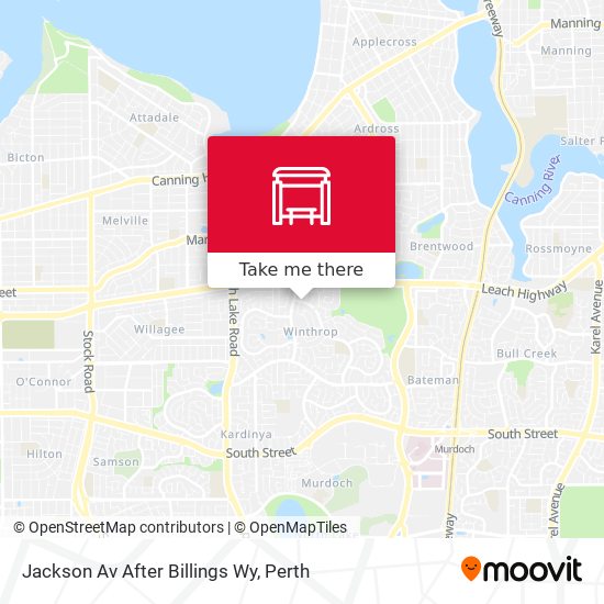 Jackson Av After Billings Wy map