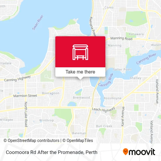 Mapa Coomoora Rd After the Promenade