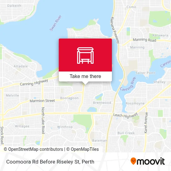 Mapa Coomoora Rd Before Riseley St