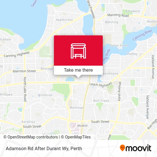 Mapa Adamson Rd After Durant Wy