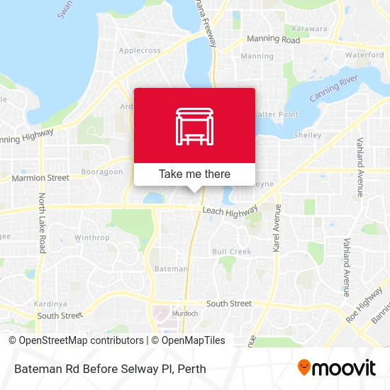 Mapa Bateman Rd Before Selway Pl