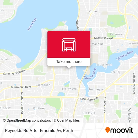 Mapa Reynolds Rd After Emerald Av