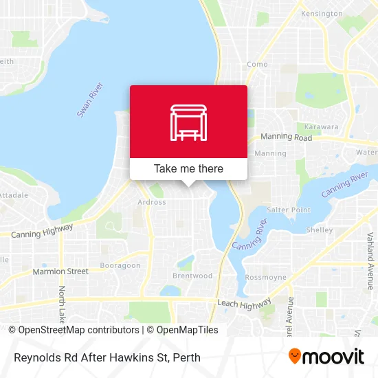 Mapa Reynolds Rd After Hawkins St