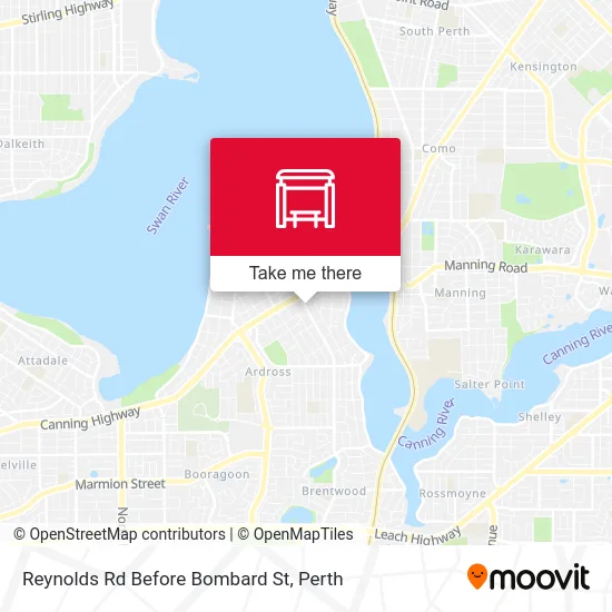 Mapa Reynolds Rd Before Bombard St