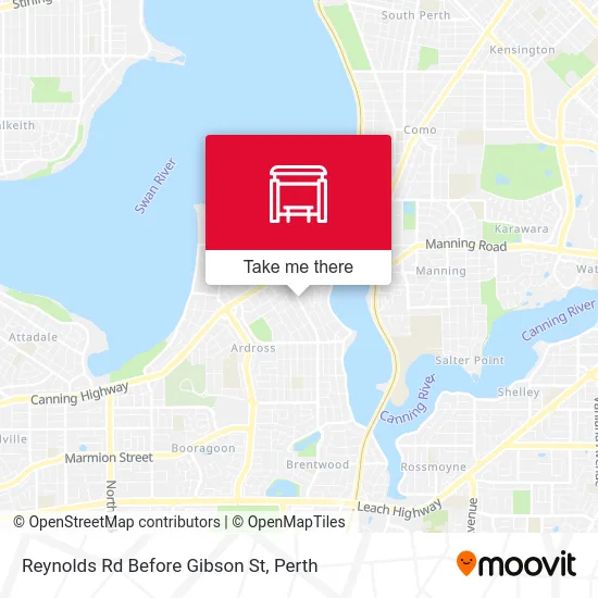 Mapa Reynolds Rd Before Gibson St