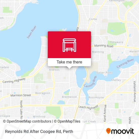 Mapa Reynolds Rd After Coogee Rd