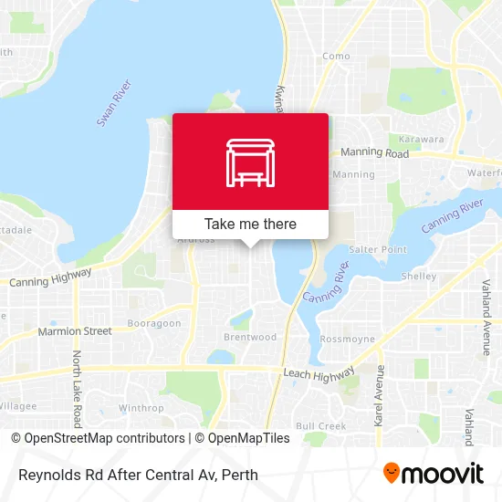 Mapa Reynolds Rd After Central Av