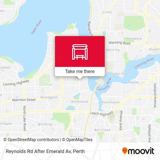 Mapa Reynolds Rd After Emerald Av