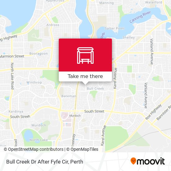 Bull Creek Dr After Fyfe Cir map