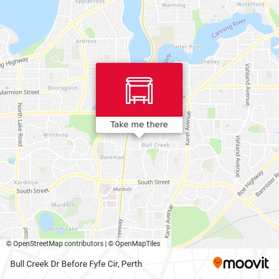Bull Creek Dr Before Fyfe Cir map