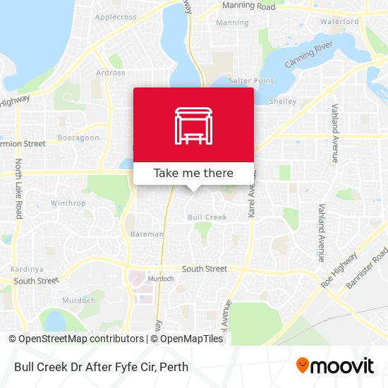 Bull Creek Dr After Fyfe Cir map