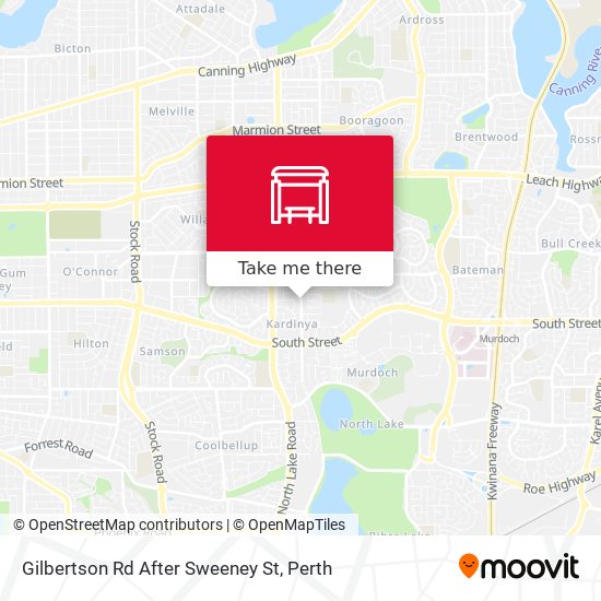 Gilbertson Rd After Sweeney St map