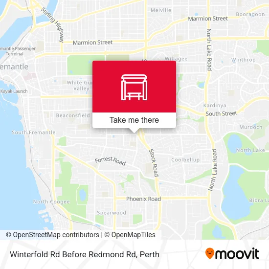 Winterfold Rd Before Redmond Rd map