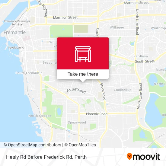 Mapa Healy Rd Before Frederick Rd