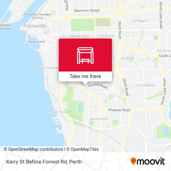 Mapa Kerry St Before Forrest Rd