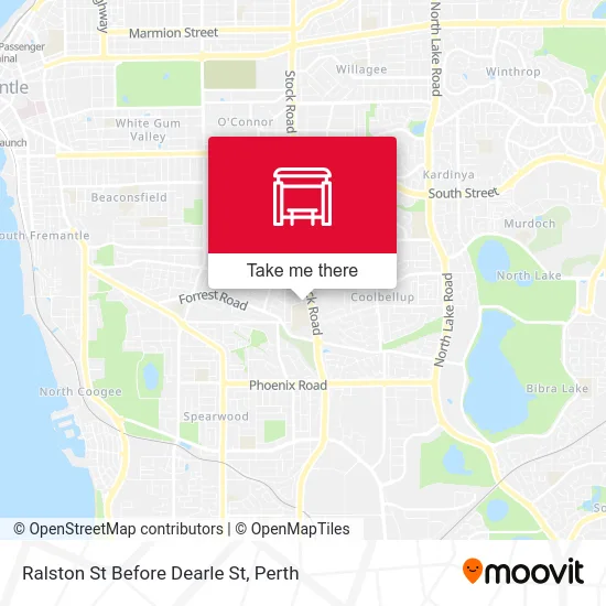 Mapa Ralston St Before Dearle St