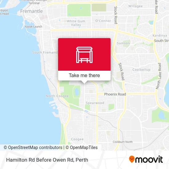 Mapa Hamilton Rd Before Owen Rd