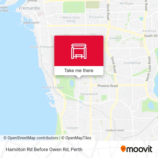 Mapa Hamilton Rd Before Owen Rd