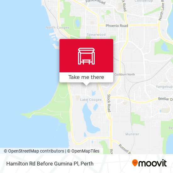 Hamilton Rd Before Gumina Pl map