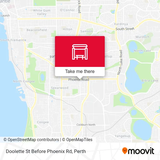 Mapa Doolette St Before Phoenix Rd