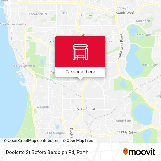 Mapa Doolette St Before Bardolph Rd