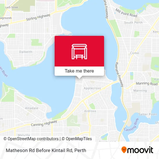 Mapa Matheson Rd Before Kintail Rd