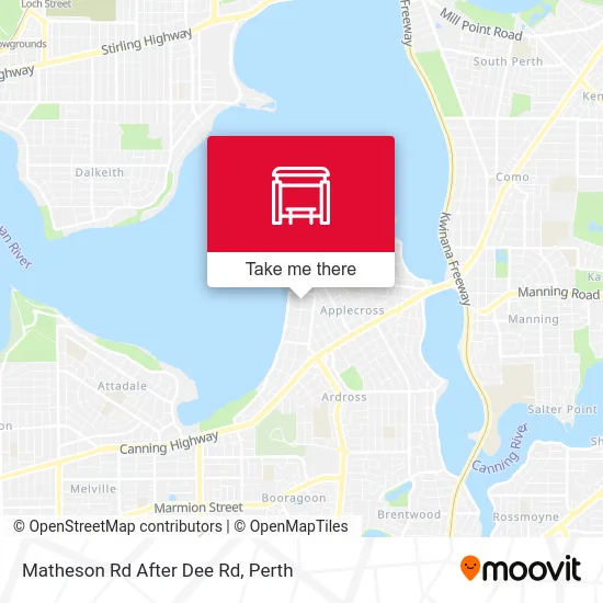 Mapa Matheson Rd After Dee Rd