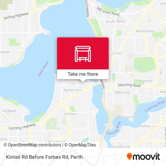 Mapa Kintail Rd Before Forbes Rd