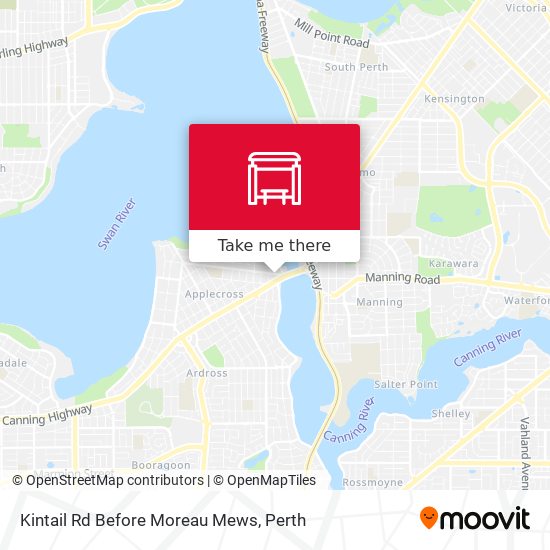 Kintail Rd Before Moreau Mews map