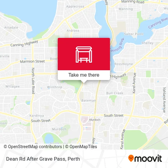 Mapa Dean Rd After Grave Pass