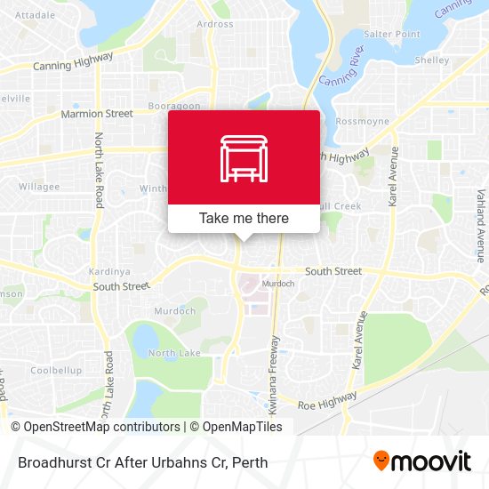 Broadhurst Cr After Urbahns Cr map