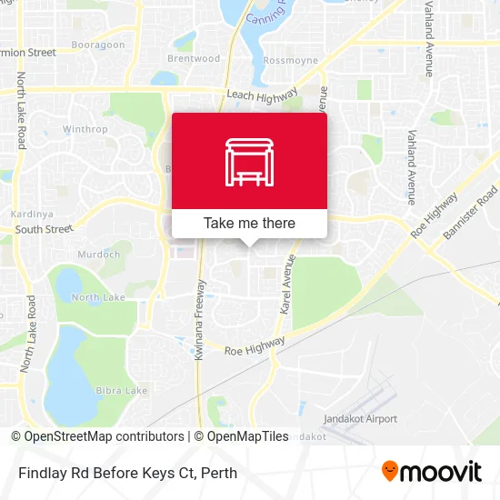 Mapa Findlay Rd Before Keys Ct