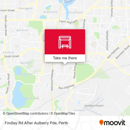 Mapa Findlay Rd After Aulberry Pde